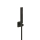 Herzbach LIVING SPA Wannenset Halter 70 soft Stabhandbrause 1500mm Schwarz matt