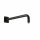 Herzbach LIVING SPA Wandarm 350mm 70 soft gewinkelt Schwarz matt