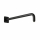 Herzbach LIVING SPA Wandarm 420mm 70 soft gewinkelt Schwarz matt