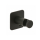 Herzbach LIVING SPA Anschlussbogen 70 mit Konushalter soft Schwarz matt