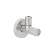 Herzbach LIVING Eckventil rund Edelstahlfinish