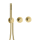 Herzbach MODUL7 Thermostat-Farbset 1 Verbraucher Brass Steel