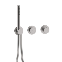 Herzbach MODUL7 PUSH Thermostat-Farbset 1 Verbraucher Edelstahl