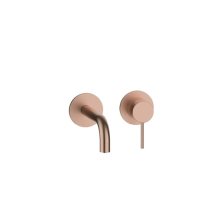 Herzbach MODUL7 Waschtisch-Wandbatterie Farbset 160mm Copper Steel