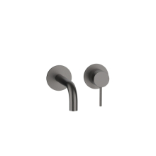 Herzbach MODUL7 Waschtisch-Wandbatterie Farbset 160mm Black Steel