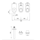 Herzbach MODUL7 PUSH Thermostat Waschtisch-Wandbatterie...