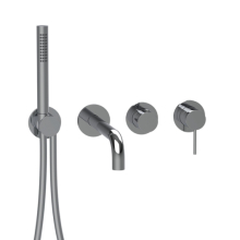 Herzbach MODUL7 Hebelmischer-Farbset 2 Verbraucher mit Auslauf Chrom