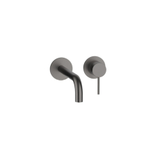 Herzbach MODUL7 Waschtisch-Wandbatterie Farbset 210mm Black Steel