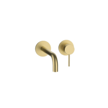 Herzbach MODUL7 Waschtisch-Wandbatterie Farbset 210mm Brass Steel