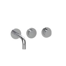 Herzbach MODUL7 PUSH Thermostat Waschtisch-Wandbatterie Farbset 210mm Chrom