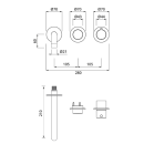 Herzbach MODUL7 PUSH Thermostat Waschtisch-Wandbatterie...