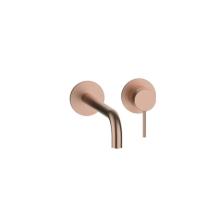 Herzbach MODUL7 Waschtisch-Wandbatterie Farbset 240mm Copper Steel