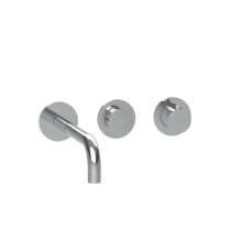Herzbach MODUL7 PUSH Thermostat Waschtisch-Wandbatterie Farbset 240mm Chrom