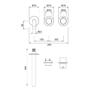 Herzbach MODUL7 PUSH Thermostat Waschtisch-Wandbatterie...