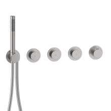 Herzbach MODUL7 PUSH Thermostat-Farbset 3 Verbraucher Edelstahl