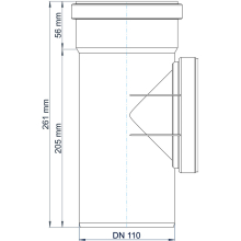 PoloPlast Reinigungsrohr PKRE Polo-Kal NG DN 110