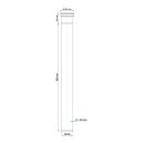 PoloPlast Steckmuffenrohr PKEM Polo-Kal NG DN 50 500mm