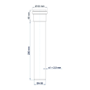 PoloPlast Steckmuffenrohr PKEM Polo-Kal NG DN 50 250 mm