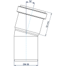 PoloPlast Bogen PKB Polo-Kal NG DN 50 15Grad