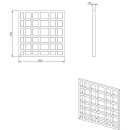 Schedel M100 Unterbauelement Quadro U quadratisch...
