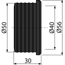 Alcadrain S0156-ND Gumminippel 50/40