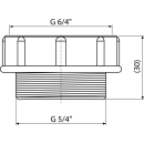 Alcadrain S0506-ND Reduktion 5/4"×6/4"