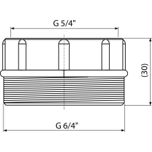 Alcadrain S0556-ND Reduktion 5/4"×6/4"