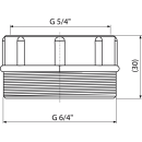 Alcadrain S0556-ND Reduktion 5/4"×6/4"