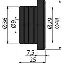 Alcadrain S0688-ND Gumminippel 36/10