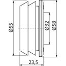 Alcadrain Z0026-ND Gumminippel 60/32
