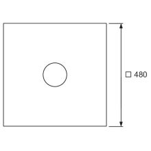 TECE Seal Dichtmanschette für Verbundabdichtungen, 480x480mm