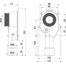 Alcadrain Urinal Siphon mit einem senkrechten Abgang DN40...