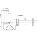 Alcadrain Siphon für  Waschbecken und Bidets DN32...