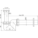 Alcadrain Siphon für  Waschbecken und Bidets DN40...