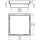 AlcaDrain Aufstockelement des Aufsatzes + Beidseitiger Rost 130×130 mm, Edelstahl
