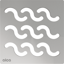 AlcaDrain Design Rost  102×102 mm Edelstahl für Bodenablauf