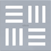 AlcaDrain Design Rost  102×102 mm Grau für Bodenablauf