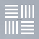 AlcaDrain Design Rost  143×143 mm Grau für...