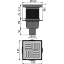 AlcaDrain Bodenablauf 150×150/50 mm mit einem...