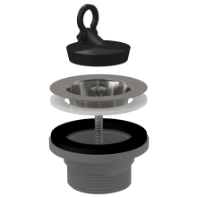 Alcadrain Ablaufventil für Spülbecken 6/4" mit einem Edelstahlgitter DN70 ECO