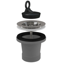 alcadrain Ablaufventil für die Spülbecken 6/4" mit einem Edelstahlgitter DN70 ECO