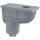 Alcadrain Universal-Regensinkkasten 300×155/125 mm Abgang senkrecht, Grau