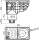 Alcadrain Universal-Regensinkkasten 300×155/125 mm Abgang senkrecht, Grau