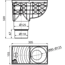 Alcadrain Universal-Regensinkkasten 300×155/125/110...
