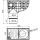 Alcadrain Universal-Regensinkkasten 300×155/125/110 mm Abgang senkrecht, Grau
