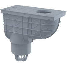 Alcadrain Universal-Regensinkkasten 300×155/110 mm Abgang senkrecht, Grau