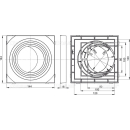 Alcadrain Fallrohreinlage universal – Grau