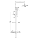 S100 Eco Duschsyst. mit Therm. KB 23cm HBR 3-str....