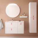 Waschtisch SOFIA 905 rechts MINERALSOLID MATT 905 x 15 x...