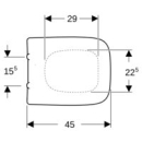 Geberit WC-Sitz Renova Nr.1 Plan, mit Deckel, weiß,...
